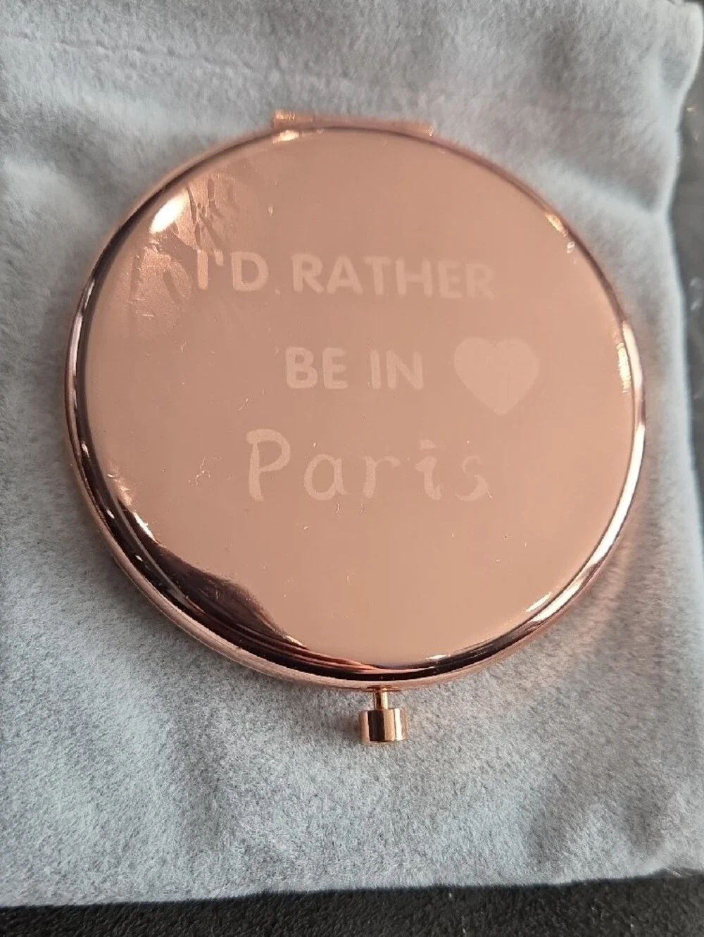 Rose Gold Compact Mirror 